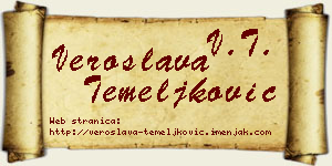 Veroslava Temeljković vizit kartica